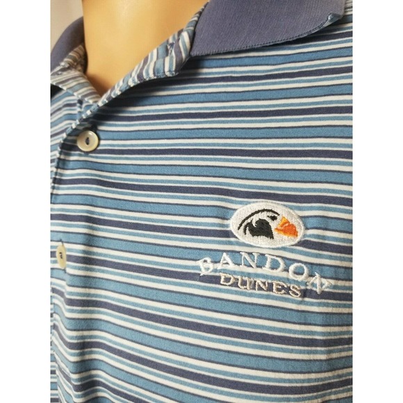 Peter Millar Bandon Dunes Polo Shirt Large Golf - Picture 6 of 7